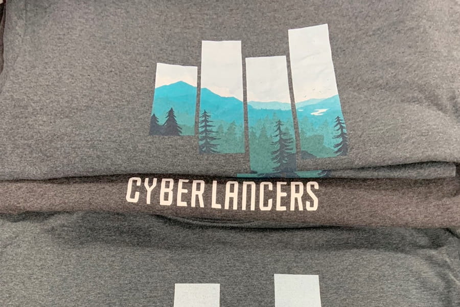 custom screen printing on durable shirts